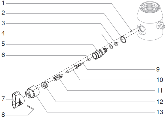 EPX2305 Prime/Spray Valve Assembly Parts